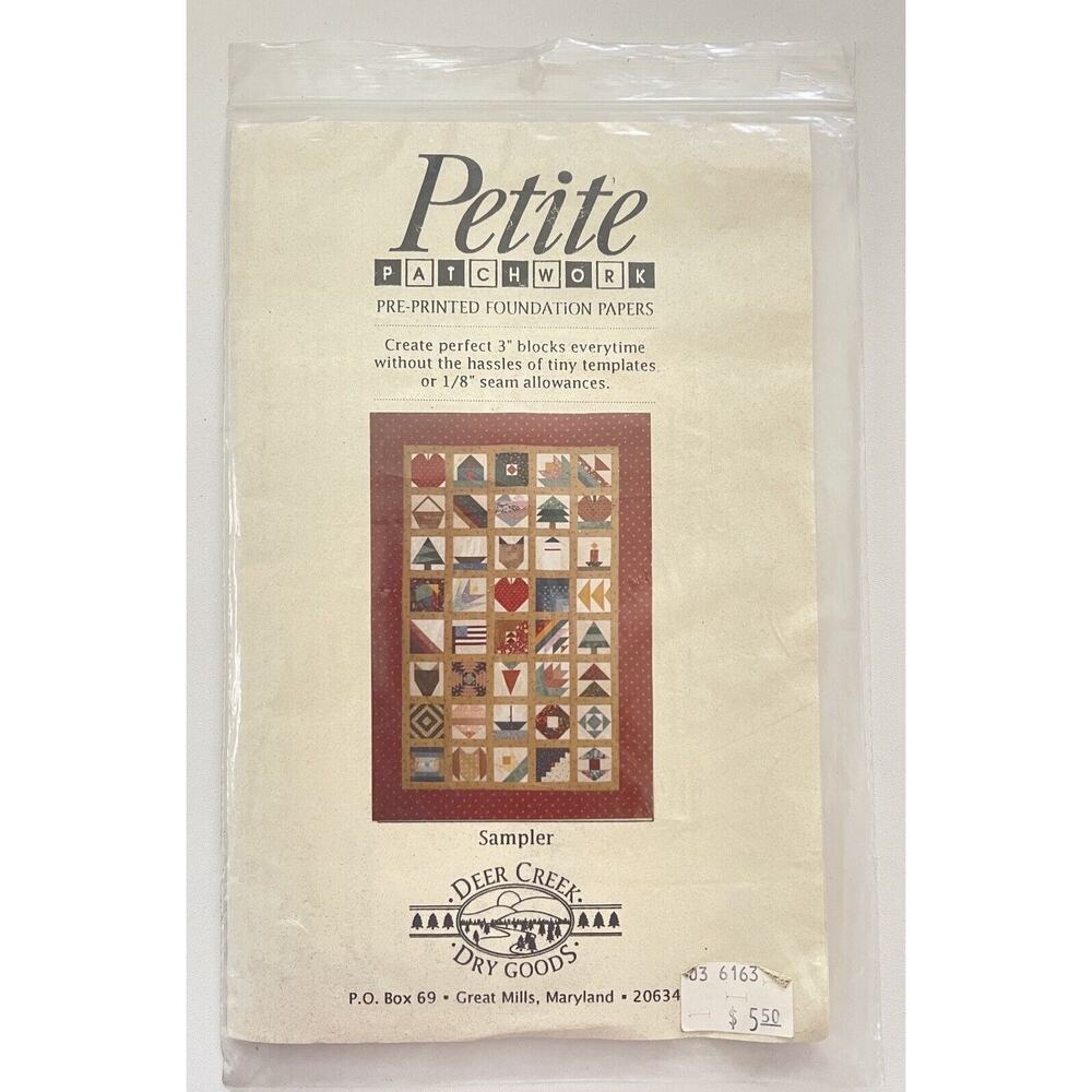 NEW Deer Creek Dry Goods Petite Patchwork Sampler Quilting NIP